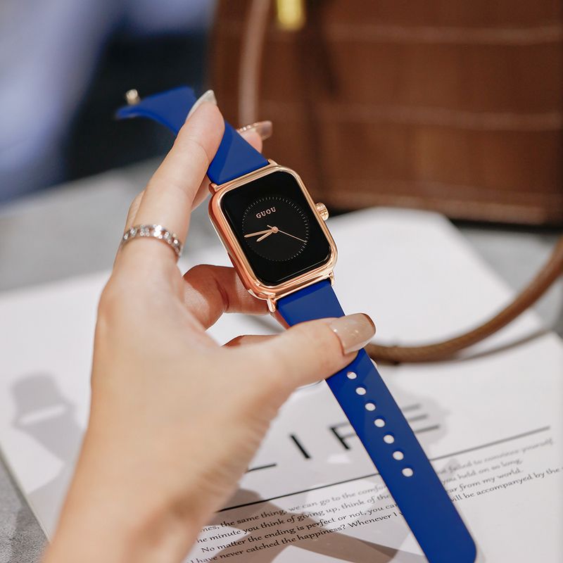 New Women's Watch GUOU New Simple Silicone Strap Women's Watch Fashion Sports Watch For Women_voghion.com