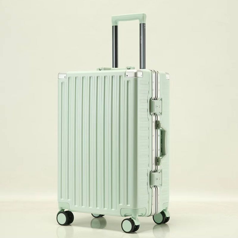 Gepäck 20-Zoll-Koffer mit Aluminiumrahmen, Trolley-Koffer mit universellen, leisen Rädern, 24-Zoll-Koffer, langlebiger und sturzsicherer Koffer_voghion.com