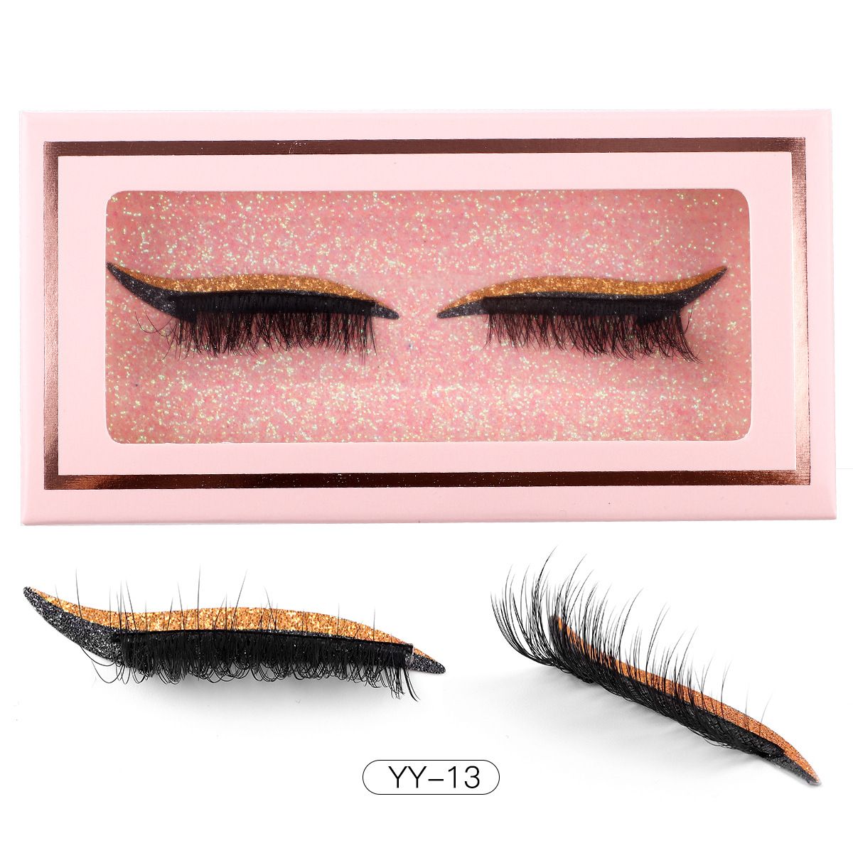 CMAYOME 2-Pairs Colorful False Eyelashes - Bold Voluminous Wispy Lashes For Halloween/Cosplay/Party, Glamorous Dramatic Eye Makeup_voghion.com