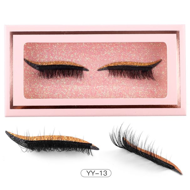 CMAYOME 2-Pairs Colorful False Eyelashes - Bold Voluminous Wispy Lashes For Halloween/Cosplay/Party, Glamorous Dramatic Eye Makeup_voghion.com