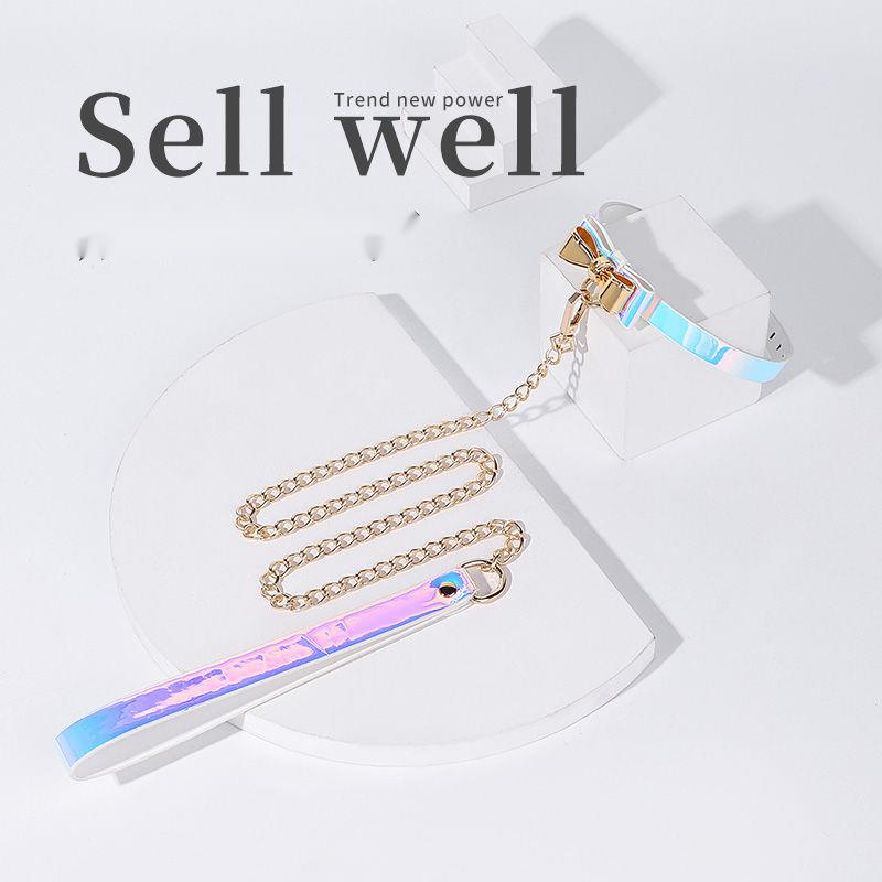 Collar sexy con lazo, accesorios sexuales SM de alta gama para parejas, productos exclusivos para adultos dominantes y provocadores._voghion.com