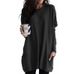 Spring And Autumn Bat Sleeves T-shirt Women's Bottom 2025 New Casual Round Neck Pocket Long Sleeved Top_voghion.com