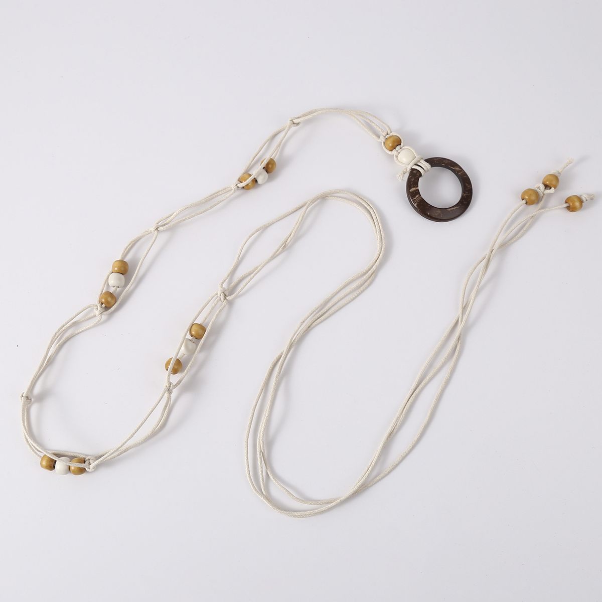 Handgewebter, böhmischer Ethno-Taillengürtel im Stil tausend Goldtönen, Taillengürtel-Accessoire, Taillenbetonendes Ornament_voghion.com