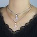Collana popolare con mini farfalla intarsiata blu rosa viola zircone stile hip hop gioielli_voghion.com