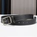 Alloy Pin Buckle Trendy Men's Simple Versatile Unisex Belt With Stitching_voghion.com