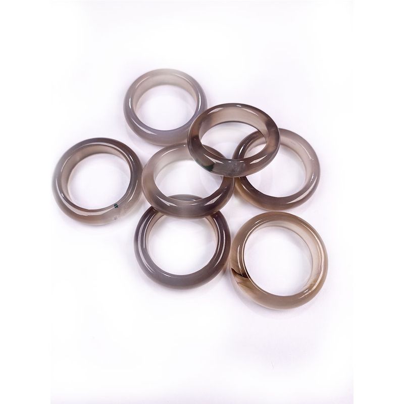 Bagues en pierres précieuses naturelles de style mode 2025, bijoux, diverses pierres précieuses, deux modèles, cadeaux à la mode pour femmes ou filles, 6 mm_voghion.com