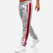 Men’s Athletic Jogger Pants With Zippered Pockets & Contrast Stitching – Relaxed Fit Mid-Rise Tapered Leg (3 Colors, S-3XL)_voghion.com