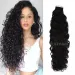Malaysian Human Hair Extensions Machine Made Adhesive Loose Deep Curly Tape Remy Glue On_voghion.com