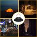 Lanterne de camping solaire portable à LED - Lampe de poche étanche pour l'extérieur, les urgences et les stands de marché_voghion.com