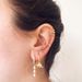 New fashion water drop hoop tassel earrings for women colorful diamond earrings design earrings_voghion.com