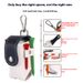 Portachiavi da appendere all'esterno con motivo color block, piccola borsa da cintura, borsa portatile per la protezione delle palline da mini golf_voghion.com