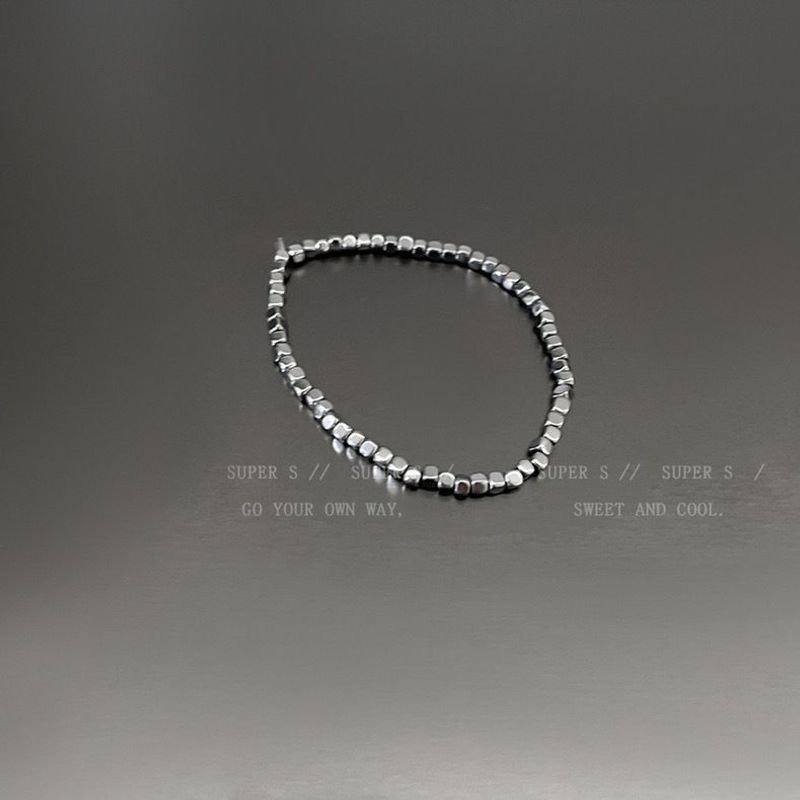 Dark Punk Y2K Pentagram Leather Bracelet For Women Ins Sweet Cool Cuban Style Layered Beaded Accessories_voghion.com