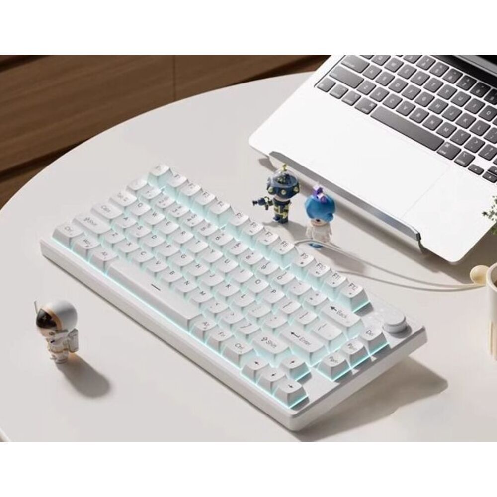 Ultra-Quiet Gaming Keyboard Wired Membrane Mechanical Feel E-Sports For Girls Office Computer Laptop Typing Dedicated_voghion.com