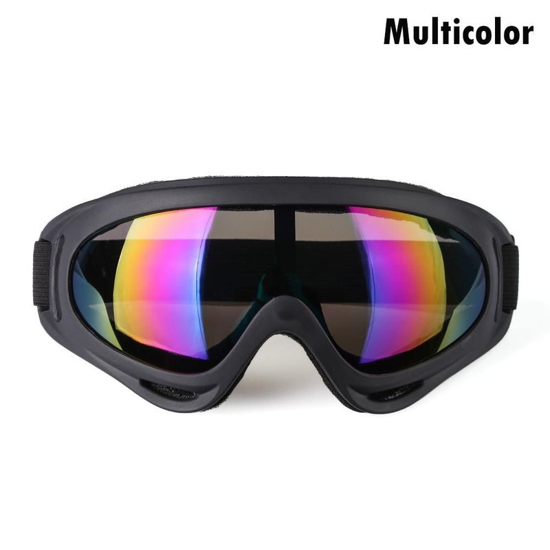 DIZETION 1Pc Winter Windproof Skiing Glasses Goggles Outdoor Sports Eyewear Glasses Ski Dustproof Lens Frame Sunglasses_voghion.com