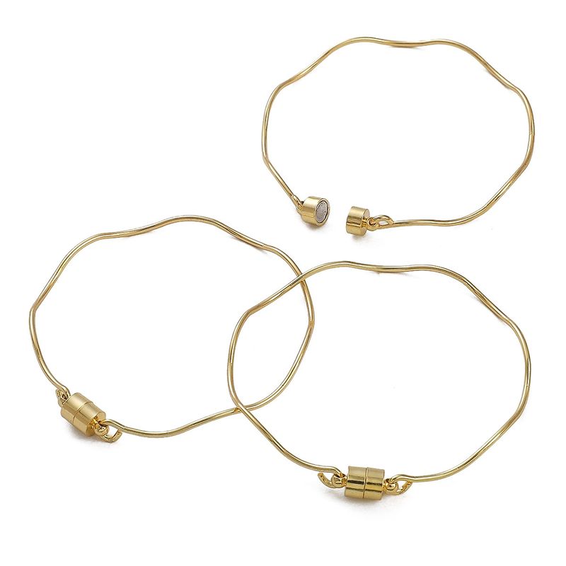 1 pezzo semplice stile rotondo placcatura in rame catena accessori per gioielli_voghion.com