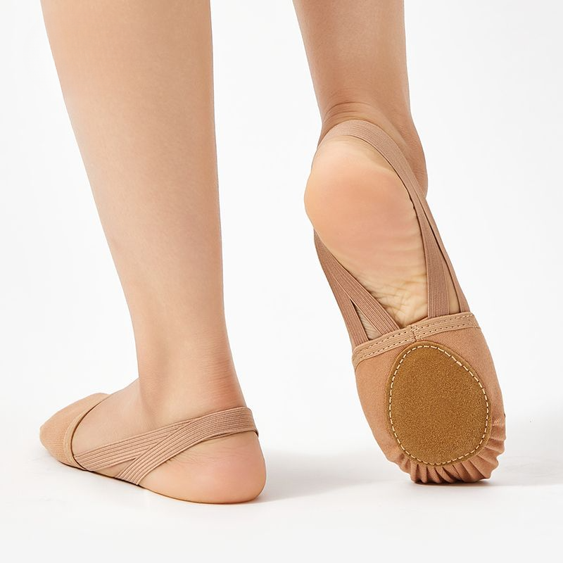 Zapatos D para mujer, invierno, adultos, suela blanda, medio pie, ballet, gimnasia artística moderna, nuevo diseño de cuerpo para ballet._voghion.com