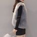 Gilet matelassé en fausse fourrure pour femme – Doudoune courte sans manches au toucher velours luxueux (S-2XL) – Vêtement d'extérieur gris élégant pour superposer les vêtements d'hiver_voghion.com