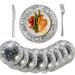 CA013 Round Disco Ballroom Atmosphere Decoration Disposable Paper Placemat_voghion.com