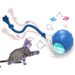 Jouet interactif intelligent pour chat – Balle mobile automatique avec queue en plumes et sons de gazouillis d'oiseaux – Jouet d'exercice stimulant pour chats d'intérieur_voghion.com