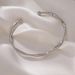 Fashionable Unique Niche Design Simple Versatile Irregular Mobius Bracelet For Women Open Bangle_voghion.com