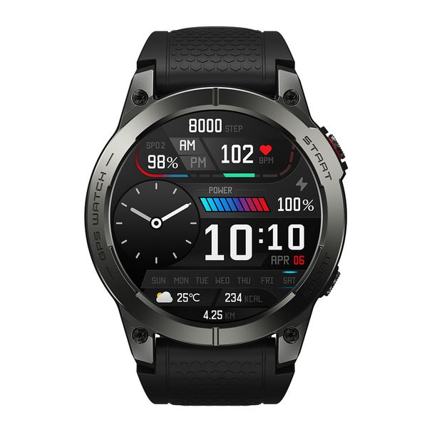 Reloj inteligente Zeblaze Stratos 3 con Bluetooth, GPS, pantalla LED y soporte para llamadas_voghion.com
