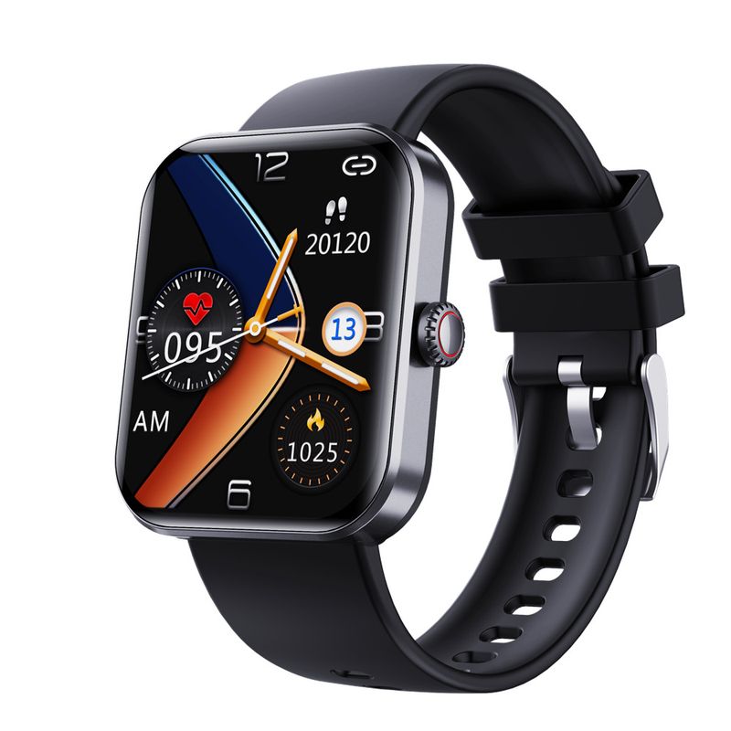 Smartwatch con monitoraggio della frequenza cardiaca, della pressione sanguigna e della temperatura corporea, informazioni su diversi sport._voghion.com