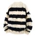 Men's Stylish Knit Sweater With Round Neck, Solid Color, Breathable Polyester, Casual Winter Wear (Black, White, Gray, M-3xl)_voghion.com
