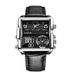 LIGE 8 New Belt Square Dial Dual Display Personality Creative Electronic Quartz Cool Men's Watch_voghion.com