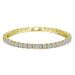 Trendy Round Zircon Bracelet Single Row Full Diamond Tennis Chain Hip Hop Jewelry_voghion.com