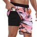 Men's Clothing Men's Shorts Men's Quick Drying Swimming Trunks Fashionable Loose Beach Shorts Multi Pocket Printed Design Beach Shorts_voghion.com