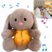 Bear Breathing Adorable Light Soothing Sleep Music Plush Toy For Babies Toddlers And_voghion.com