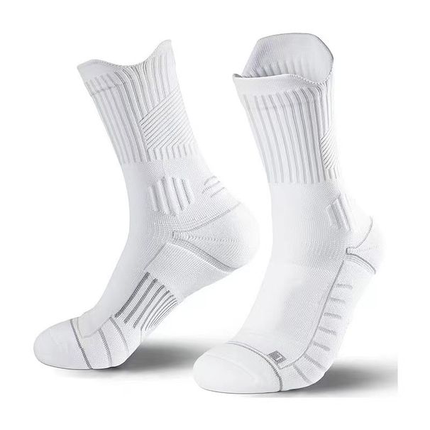 ProLock Basketball Socks - Elite Mid-Calf Performance Socks With Anti-Slip Towel Bottom (Large Size Men's Athletic Socks)_voghion.com