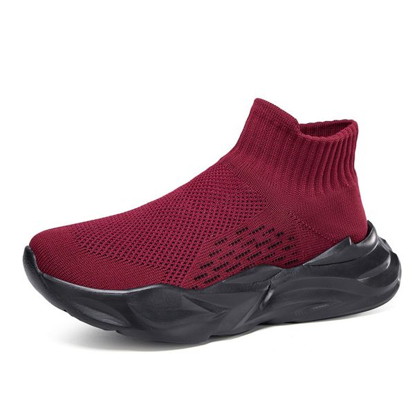 Hierscht Nei Mëttellängt Socken A Schong, One Step Stepping Grouss Elastesch Socken, High Top Casual Sportschong fir Koppelen_voghion.com