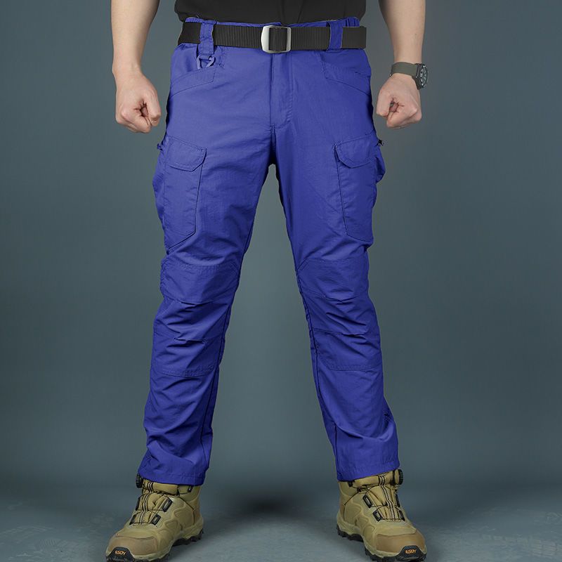 Pantaloni tattici da combattimento da uomo - Pantaloni cargo da addestramento militare X7 con tessuto traspirante | Gamba dritta, mimetici multistagione e colori solidi_voghion.com