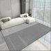 Crystal Velvet Area Rug - Premium Polyester Striped Floor Mat With Non-Slip Backing, Modern Minimalist Machine Washable Carpet_voghion.com