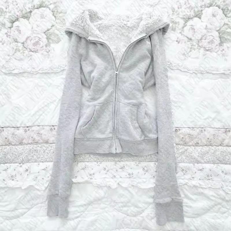 Men's Clothing Vintage American Style Embroidered Hooded Zip-Up Sweatshirt With Faux Fur Trim Letter Print Slim Fit Coat (Grey, Leopard, Camo)​_voghion.com