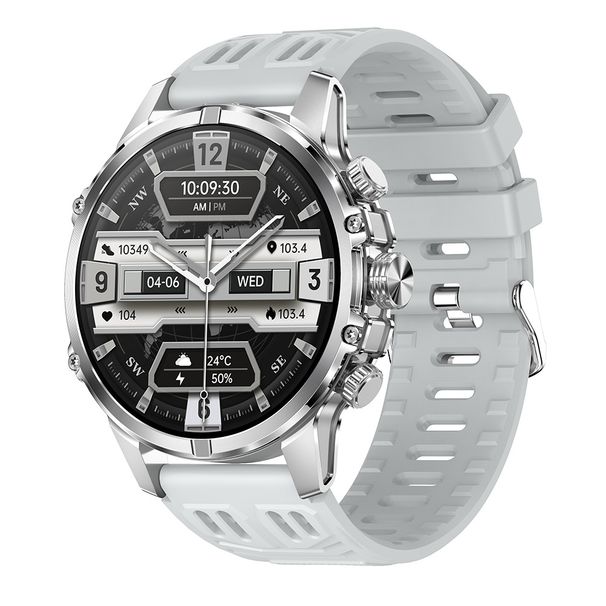 Smartwatch met AMOLED-display en Bluetooth-bellen - Fitnesstracker, hartslagmeter, LED-zaklamp, waterdicht, compatibel met iOS en Android_voghion.com