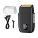 LED Display Electric Shaver - 3-Speed Adjustable Men's Razor With Wet/Dry Use, Floating Dual Blades & 90-Min Runtime_voghion.com