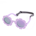 0-24 Months Polarizrd Round Sun Flexible Bendable Flower Baby Polarized Sunglasses with Strap for Newborn Infant_voghion.com