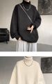 American Turtleneck Sweater Men's And Women's Winter Velvet Thickened Korean Version Ins Trendy High-end Loose-knit Bottoming Shirt_voghion.com