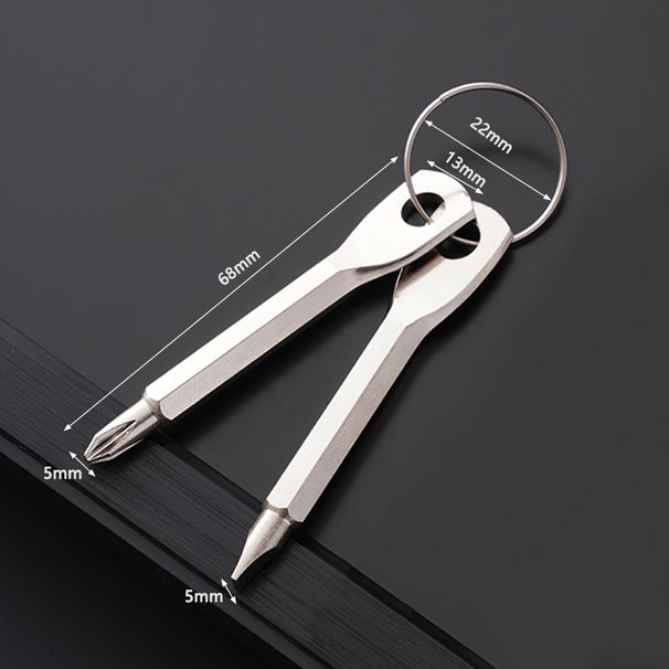Portable Mini Tools Cross Word Computer Screwdriver Key Chain Accessories Portable Combination Small Tools_voghion.com