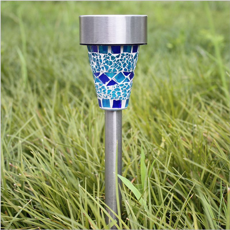 Mosaic Garden Light, Waterproof Outdoor LED Landscape Lamp For Lawns, Pathways & Patios – Warm White & Cool White, Stainless Steel, 6-12H Lighting​_voghion.com