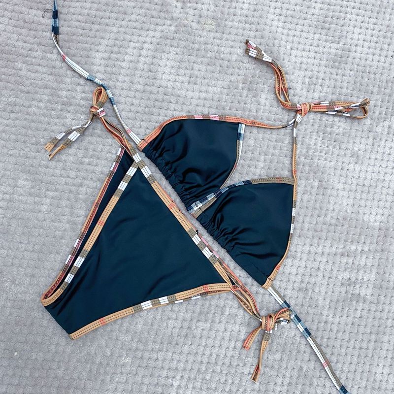 Sexy Beach Black And White Bikini Separates_voghion.com
