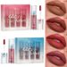 OCHEAL Four-pack Lip Glaze Kit, Moisturizing And Moisturizing Velvet Non-stick Cup Non-fading Lip Gloss Lip Mud Set_voghion.com