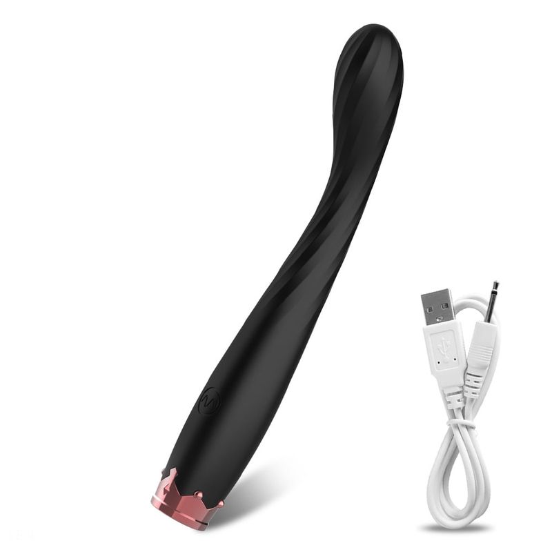 TLUDA G-Spot Clitoral Vibrator With 10 Vibration Modes, Curved Vibrating Massage Adult Sex Toy For Women, Black_voghion.com