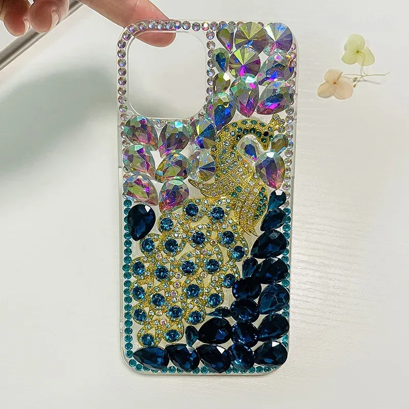 Bling Rhinestone Acrylic Phone Case for Samsung, New Style, S24, S20 S21, S22, 23Ultra, Note 20, 10 Plus, Pro, Max_voghion.com