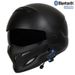 Certyfikowany przez DOT i 3C retro kask motocyklowy z Bluetooth – wzór Samurai Black Scorpion – styl vintage Harley dla mężczyzn_voghion.com