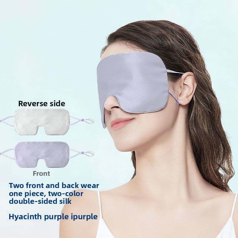 Summer Cool Silk Eye Mask For Sleep, Light Blocking, Ultra Lightweight, Double-Sided, 22 Momme, Same Style As Auberge_voghion.com