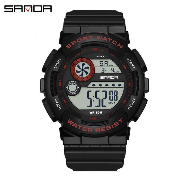 Su Geçirmez, Gece Lambası, Alarm, Gün ve Tarih Göstergeli Çocuklar İçin Dijital Spor Saati - Renkli Çok İşlevli Unisex Öğrenci Saati Elektronik Saat_voghion.com