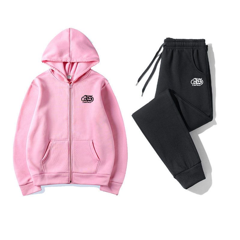 Men's Clothing New Arrival 25th Season Cross Border Sports Hooded Suit Autumn And Winter Sweatshirt Printing Loose Unisex_voghion.com